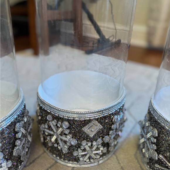 PIER ONE IMPORTS BEADED SNOWFLAKE CHRISTMAS LOT - Picture 12 of 12